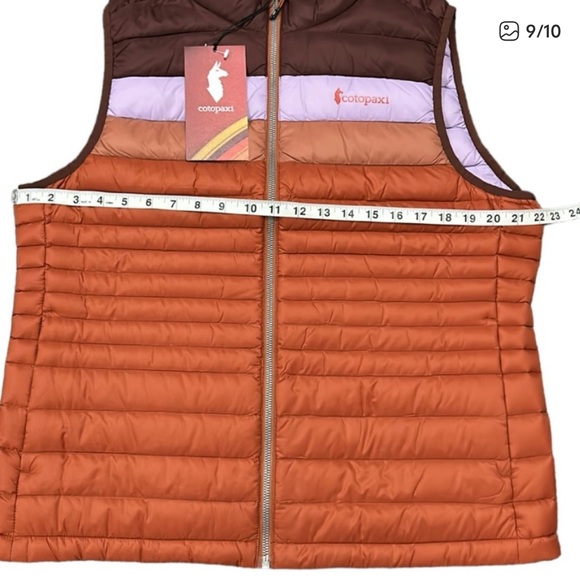 COTOPAXI | Fuego 800 Fill Down Vest Women's L Chestnut & Spice - Picture 9 of 10